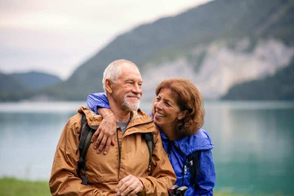 Unmarried couple thinking about estate planning, including preparing a Will.